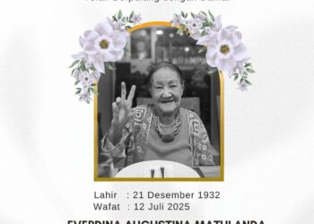 Almarhumah Everdina Agustina Matulanda Ratulangie-Sugandi. (foto: istimewa)
