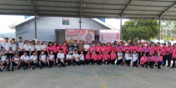 Polres Bitung Gelar Pertandingan Social Dance di Lapangan Sport Hall Aspol Pinokalan. (Foto: Chris/Barta1)