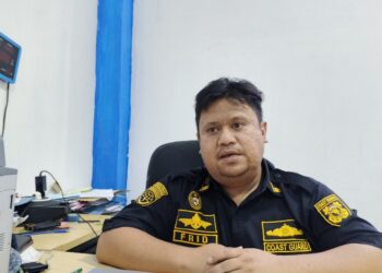 Foto: Koordinator Tim Sosial Media Response UPP Tahuna, Melfrid Palenewen, saat dikonfirmasi, Rabu, (23/7/2025). (Dok. Rendy/Barta1)