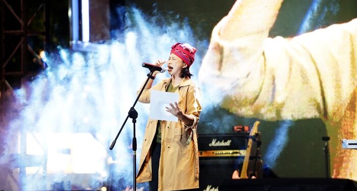 Eco Vibe Fest 2025 juga menampilkan penggiat kesenian yang menyentil upaya kesadaran memelihara ekosistem lingkungan. (foto: pelaksana event)
