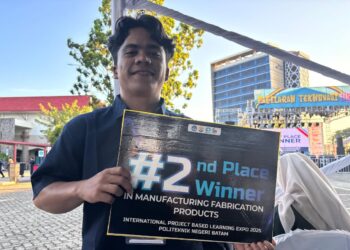 Mahasiswa Teknik Mesin Polimdo, Andri Syahputra Karo Sekali. (foto: istimewa)