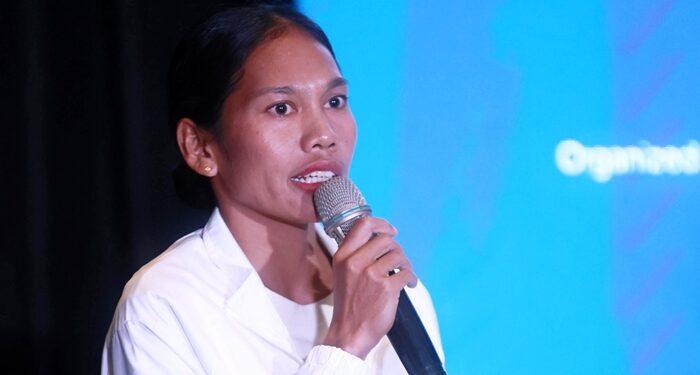 Atlet nasional sekaligus pemegang rekor nasional Half Marathon (HM) putri, Odekta Elvina Naibaho, sangat antusias untuk mengikuti PLN Electric RUN 2025. Diketahui, dirinya merupakan juara bertahan PLN Electric RUN selama dua tahun beruntun pada kategori HM putri.. (foto: Humas PLN)