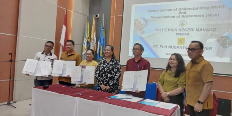 Polimdo menandatangani Memorandum of Understanding (MoU) dan Memorandum of Agreement (MoA) bersama PT PLN Nusantara Power. (foto: meikel/barta)
