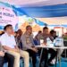 Polres Bitung bersama Perumda Pasar Bitung mengikuti kegiatan zoom Kick Off gerakan pangan murah Polri serentak. (foto: Chris/Barta1)