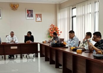 DPRD Sulut menerima kunjungan dari Anggota DPRD Sumut. (foto: meikel/barta)