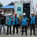 Tim PLN standby backup genset 50 KV untuk memastikan keandalan pasokan listrik saat kunjungan Wakil Presiden ke Poso. (foto: Humas PLN)