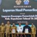 Pj Bupati Kepulauan Talaud, Dr. Fransiscus Engelbert Manumpil saat menerima dokumen LHP dari BPK RI.