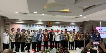 Foto: Rapat Koordinasi Pemberantasan Korupsi Pemerintah Daerah Wilayah Sulawesi Utara yang digelar di Gedung Merah Putih KPK, Jakarta Selatan, Rabu, (13/8/2025). (Dok. Istimewa)