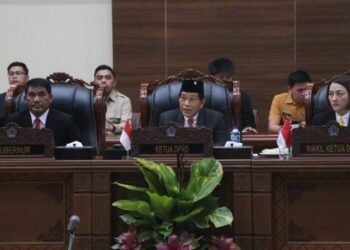 Ketua DPRD Sulut, Fransiskus Andi Silangen, menyampaikan aspirasi tentang 5 kapal yang diberhentikan pelayarannya. (foto: istimewa)