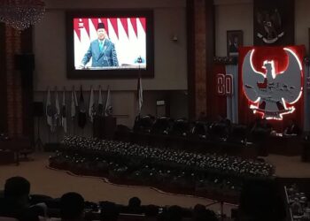Pidato RI Prabowo Subianto. (foto: meikel/barta)