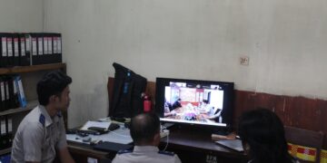 Foto: Rapat virtual dengan Kanwil BPN Sulut. (Dok. Istimewa)