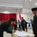 Foto: Bupati Sangihe Michael Thungari melantik 91 pejabat administrator, pengawas, dan fungsional Pemkab Sangihe. (Dok. Rendy/barta1)
