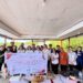Foto Tim Pengabdian Kepada Masyarakat Polimdo bersama Otoritas Jasa Keuangan (OJK), Bursa Efek Indonesia (BEI), serta IPOT Sekuritas, beserta masyarakat dan pemerintah Darunu. (foto: istimewa)