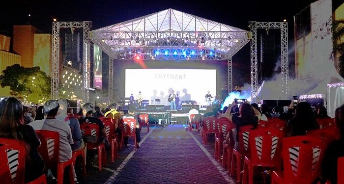 Suasana Eco Vibes Fest 2025 di Kompleks Mega Mas Manado. (foto: Barta1)