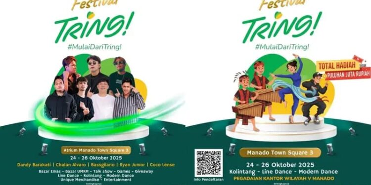 Pegadaian Manado Gelar Festival Tring! Yuk Ramaikan, Banjir Hadiah dan Hiburan