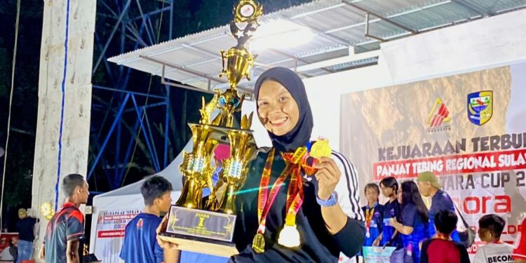 Atlet Panjat Tebing Manado Juara Umum di Bupati Boltara Cup 2025, Kini Persiapan Porprov