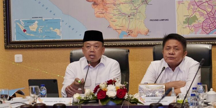 Tawarkan Solusi Penyelesaian Masalah Pertanahan di Sumsel, Ini Kata Menteri Nusron