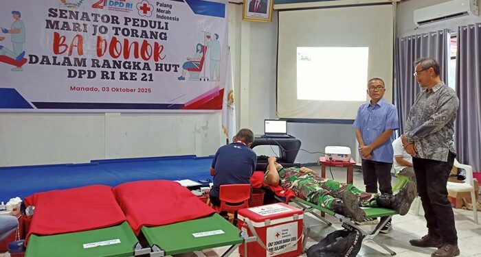 Senator Peduli salah satu kegiatan sosial yang dihadiri anggota DPD RI dapil Sulut Stefanus BAN Liow. (foto: Humas DPD RI)