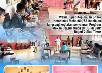 Ketika Wabup Sitaro Melihat dari Dekat Penyaluran MBG