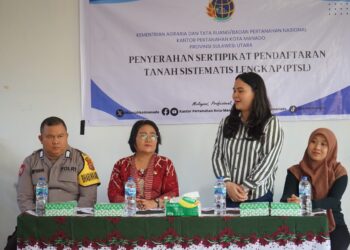 Kelurahan Meras Kebagian Sertipikat Tanah PTSL dari Kantor Pertanahan Manado