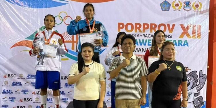 Bupati Sempat Tegang, Petinju Sitaro Sabet 2 Emas di Partai Final Porprov XII Sulut