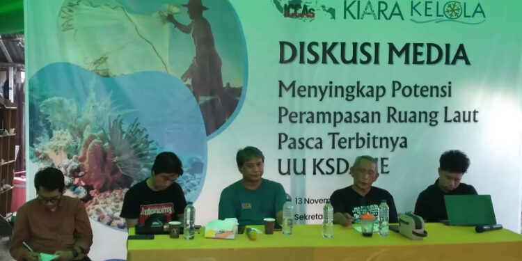 Diskusi media yang membahas Undang-Undang Nomor 32 Tahun 2024 tentang Konservasi Sumber Daya Alam Hayati dan Ekosistemnya. (foto: Barta1)