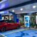 Dock Station Charging untuk mobil listrik besutan PLN. (foto: Humas PLN)