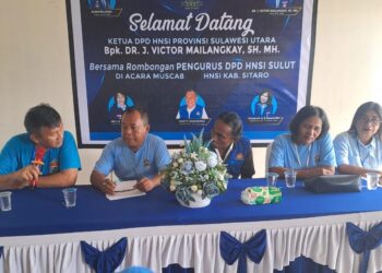 Muscab Dibuka Asisten I, DPC HNSI Sitaro Dipimpin Neltji Basare