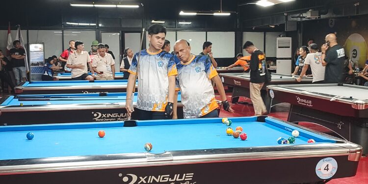 Foro: Atlit biliar Sangihe sumbang emas pertama di Porprov XII. (Dok. Istimewa)