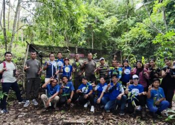 Kolaborasi Kehati 2025, Manengkel Solidaritas, Pemkab Minut  dan PT Tirta Investama:  Monev di Taman Kehati Kaki Dian