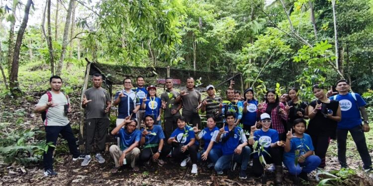 Kolaborasi Kehati 2025, Manengkel Solidaritas, Pemkab Minut  dan PT Tirta Investama:  Monev di Taman Kehati Kaki Dian