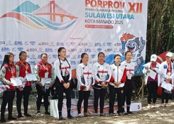 Tim Arung Jeram Putri Minahasa Raih Emas di Porprov XII, Senyum Kebahagiaan Mengalir di Sungai Kairagi