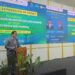 Menteri Lingkungan Hidup Hanif Faisol Nurofiq memberikan sambutan pada sesi Seller Meets Buyer di Paviliun Indonesia pada COP30 di Belém Brasil. (foto: Humas PLN)