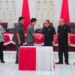 Foto: Pemerintah Kabupaten Kepulauan Sangihe bersama Dewan Perwakilan Rakyat Daerah (DPRD) resmi menandatangani nota kesepakatan bersama atas dokumen Kebijakan Umum Anggaran dan Prioritas Plafon Anggaran Sementara (KUA-PPAS) APBD Tahun Anggaran 2026. (Istiewa)