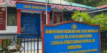Foto: Lembaga Pemasyarakatan Kelas III Enemawira, Kecamatan Tabukan Utara. (Dok. Istimewa)