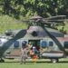 Dengan dukungan TNI Angkatan Udara (AU), para personel PLN diterbangkan dengan helikopter ke titik-titik tower terdampak yang tidak dapat diakses jalur darat. (foto: Humas PLN)