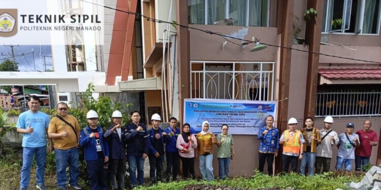 Aksi Nyata Mahasiswa Teknik Sipil Polimdo Bangun Infrastruktur Lingkungan di Titiwungen