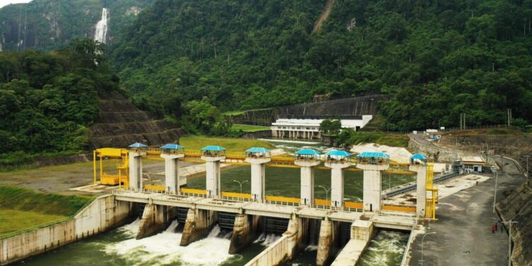 Ilustrasi pembangkit EBT PLTA Asahan 3 berkapasitas 2x87 megawatt (MW) di Kabupaten Toba, Sumatera Utara. (foto: Humas PLN)