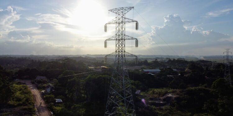 Jaringan kelistrikan di Kalimantan ikut mendorong perekonomian daerah. (foto: Humas PLN)