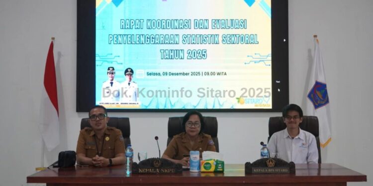 Rakor Statistik Sektoral Tahun 2025, Pemkab Sitaro Perkuat Tata Kelola
