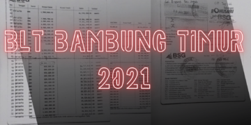 Dokumentasi pencairan BLT Desa Bambung Timur.