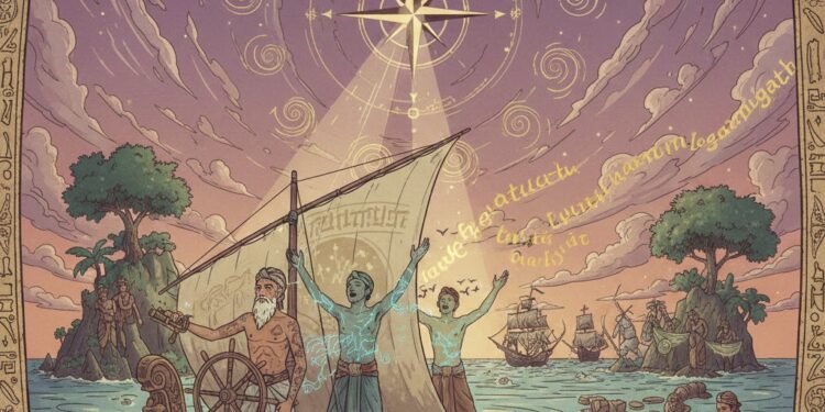 Nilai-bilai kebaharian Nusa Utara. (Gambar: Ilustrasi AI)