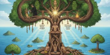 Pohon sebagai symbol kehidupan. (Foto: Ilustrasi AI)