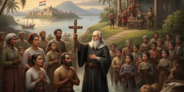 Pendidikan dan Kekristenan di Kerajaan Tagulandang. (Gambar: Ilustrasi AI)