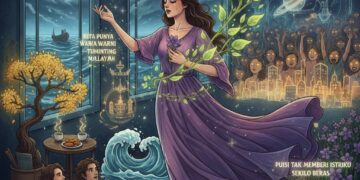 Puisi karya Iverdixon Tinungki. (Gambar: Ilustrasi AI)