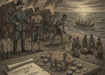 Era penjajahan belanda di Sangihe Talaud. (Gambar: Ilustrasi AI)