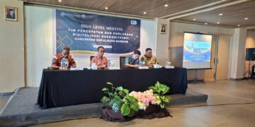 Foto: High Level Meeting Tim Percepatan dan Perluasan Digitalisasi Daerah (TP2DD) yang dirangkaikan dengan rapat Tim Pengendalian Inflasi Daerah (TPID) di Ballroom Tahuna Beach Hotel, Jumat, (30/1/2026). (Dok. Istimewa)