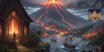 Kerajaan-kerajaan di Sangihe. (Gambar: Ilustrasi AI)