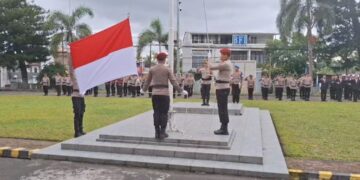 Polres Bitung Gelar Upacara Hari Kesadaran Nasional 2026