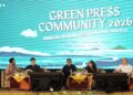Foto: Melalui konferensi Green Press Community (GPC) 2026 di Hotel Sutan Raja, Minahasa Utara, Sulawesi Utara Sabtu (07/02/2026), Satya Bumi mengungkap data memilukan mengenai dampak lingkungan dan kesehatan yang menghantui warga setempat. (Dok. Istimewa)